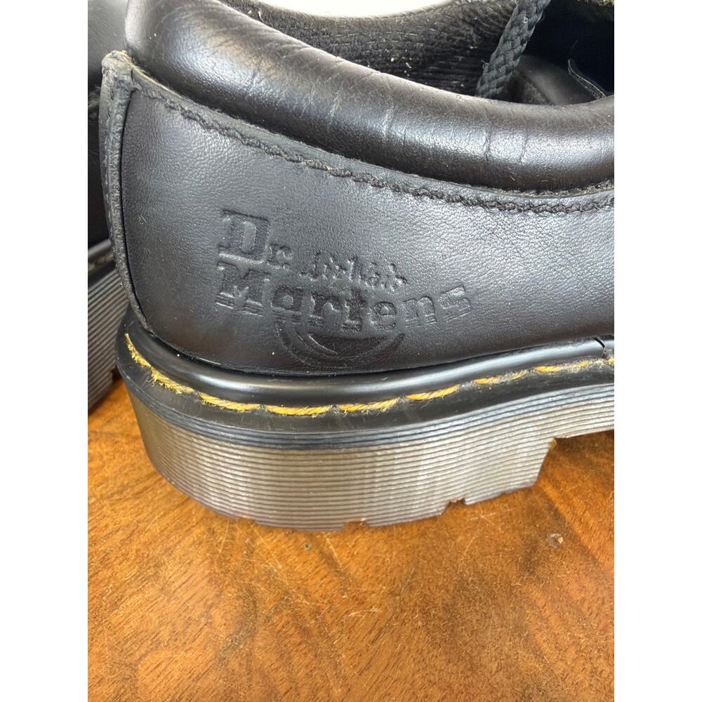 Vintage Dr. Martens Made in England Black Leather 3-Eye  Oxford Men's Size 8 - Picture 12 of 12